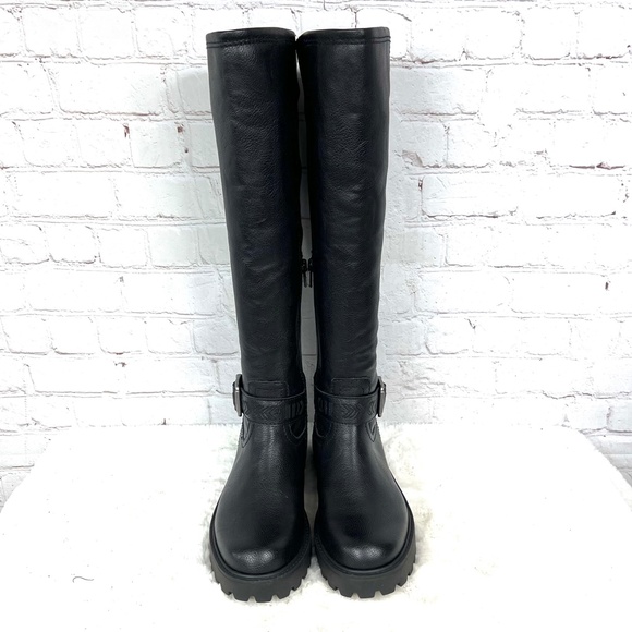 ⏳••NIB🤩 |•ZODIAC•| 'Solana' Rubber Tread Knee High Faux Leather Boots•• - Picture 4 of 15
